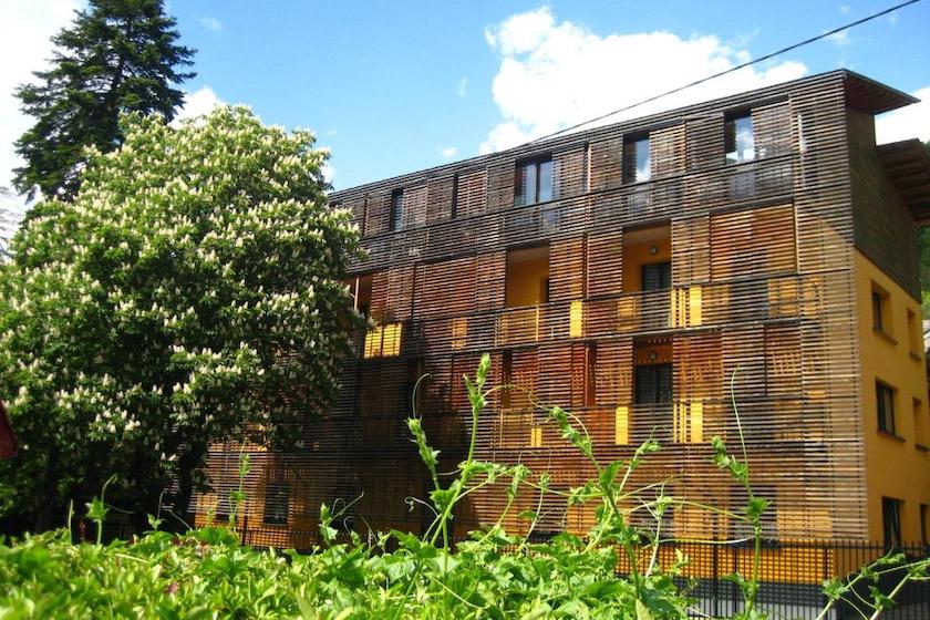 La façade Sud de l’Hôtel de Marintan de Saint-Michel-de-Maurienne
